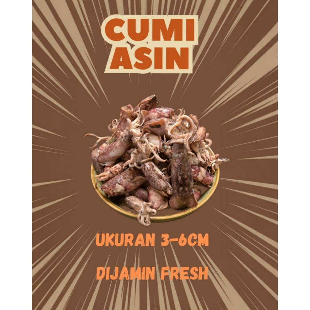 

Cumi Asin Sedang 1 KG Segar Premium