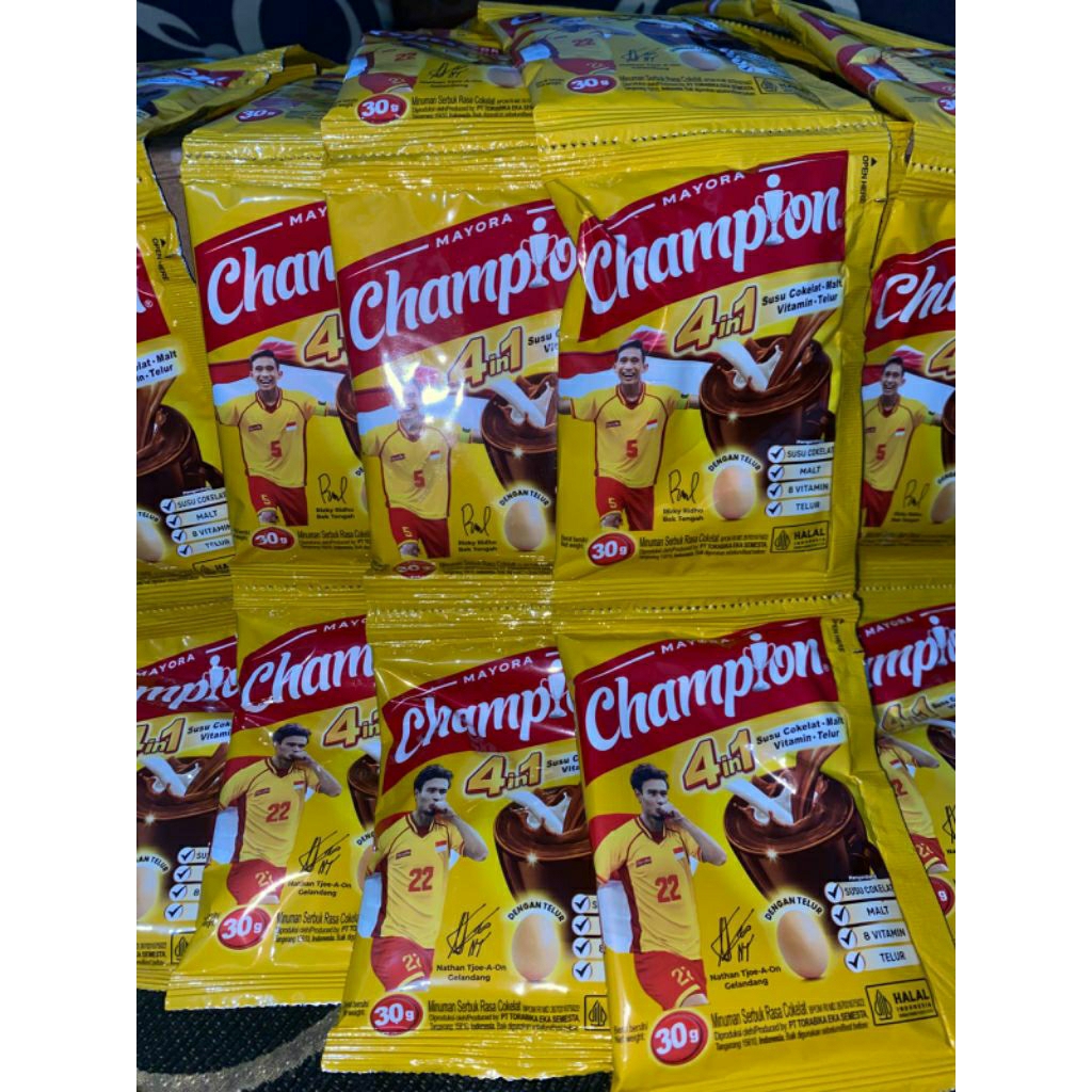 

ENERGEN CHAMPION (10 sachet ) - Susu Bubuk Coklat Rencengan
