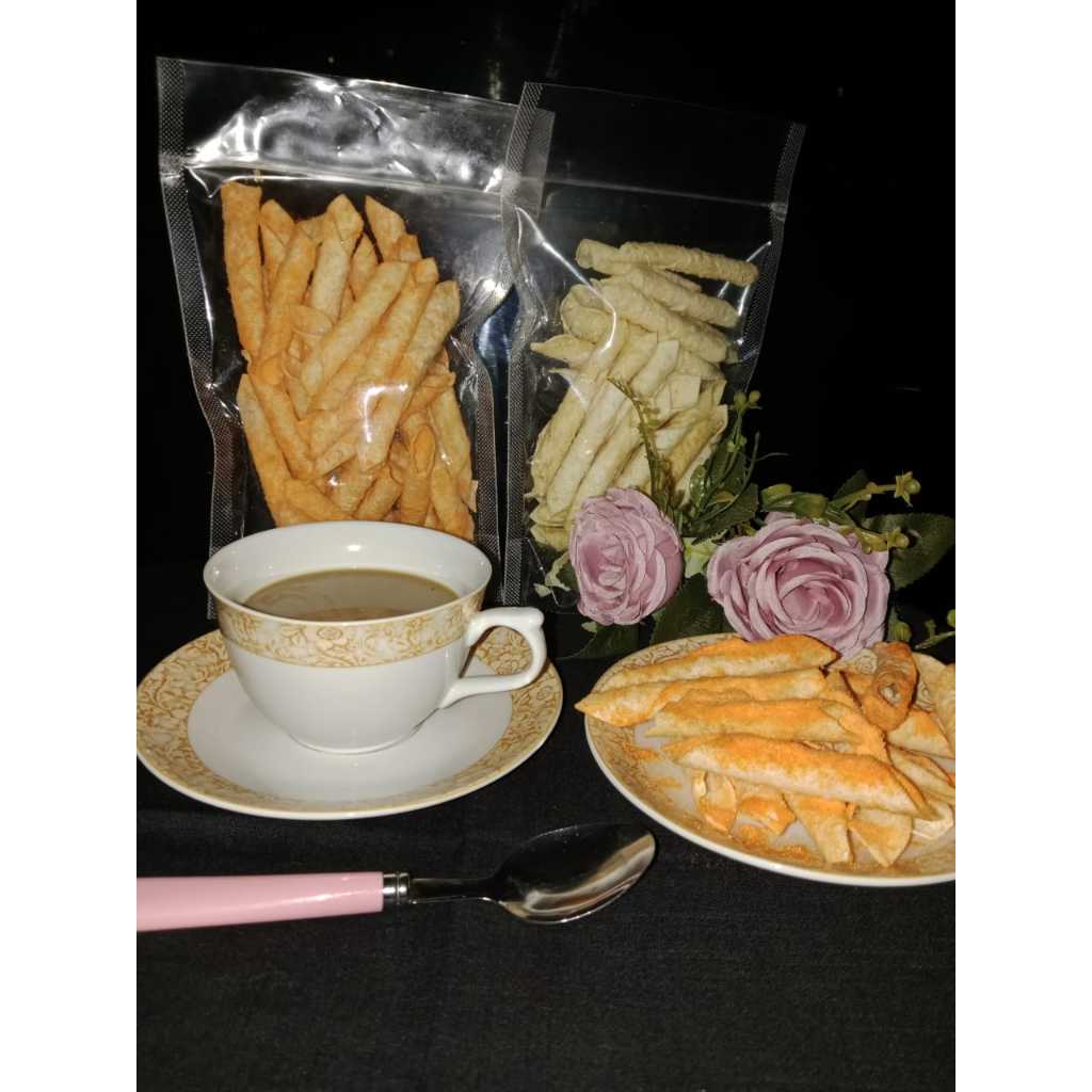 

Kripik Singkok Balado/Opak Singkong/Ripsong Balado Renyah dah Mantap