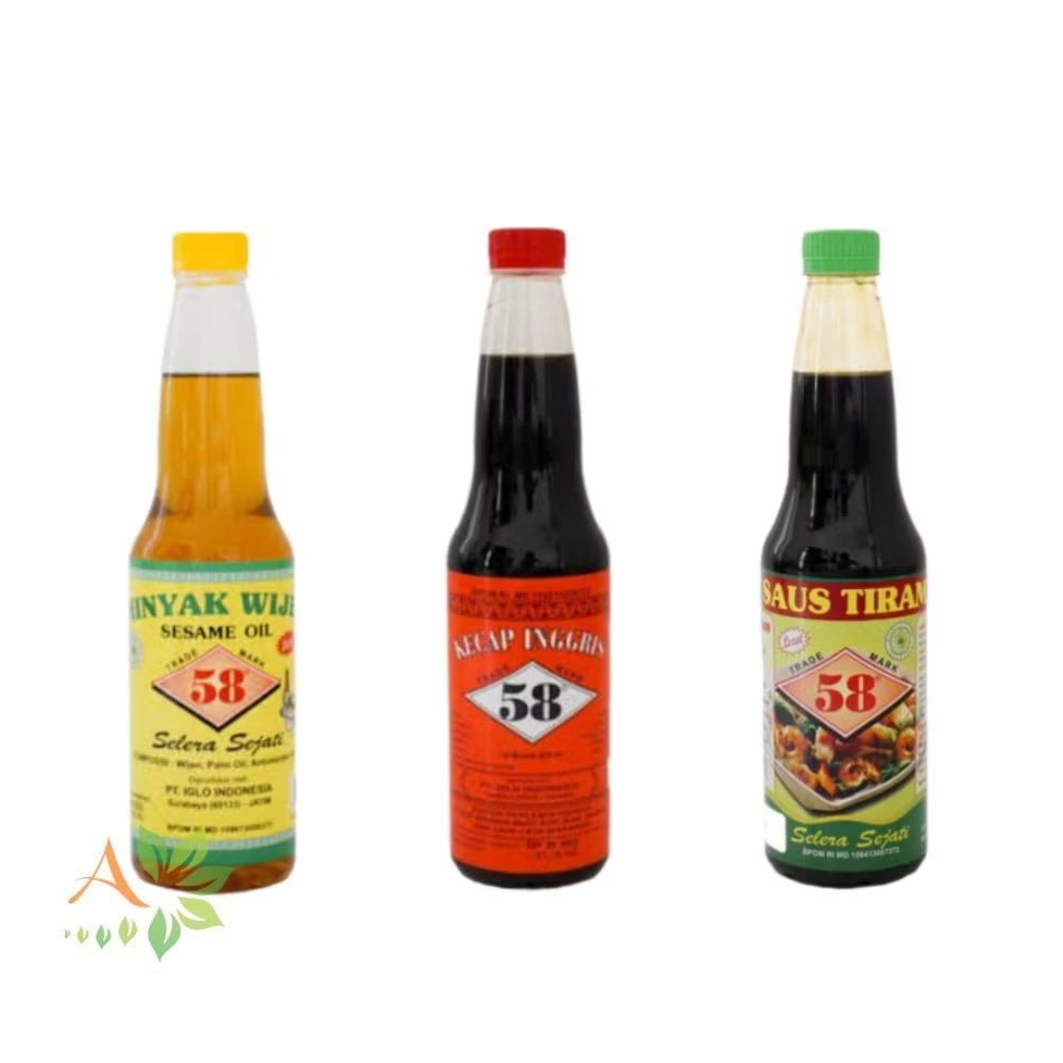 

Saos 58 - Minyak Wijen | Saus Tiram | Kecap Inggris Halal 600ml
