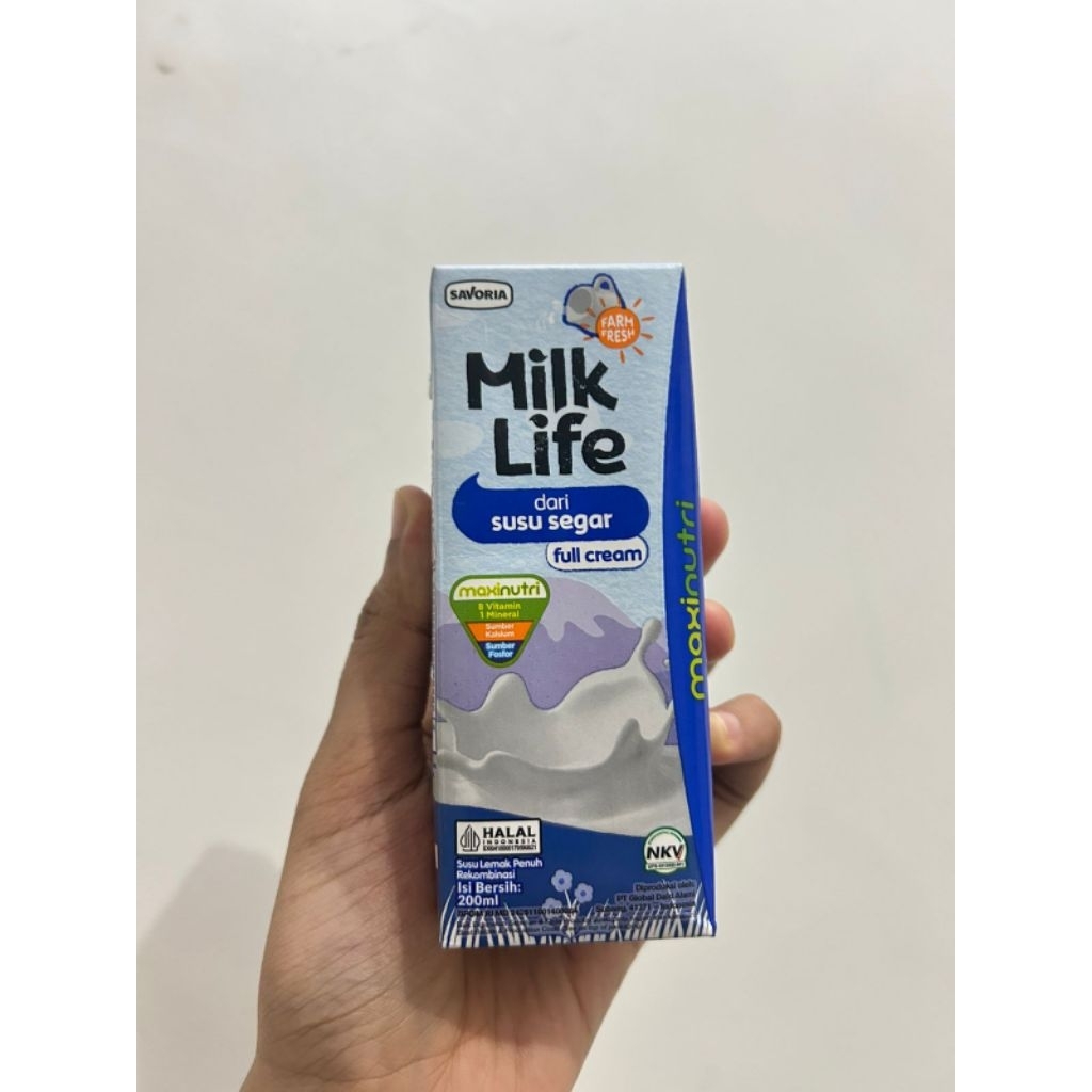 

Susu UHT Milk Life rasa Plain / Full Cream (Promo)