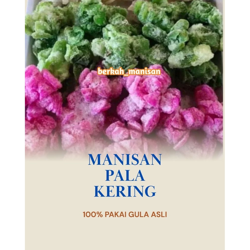 

manisan buah pala kering pala gula kemasan 200gr