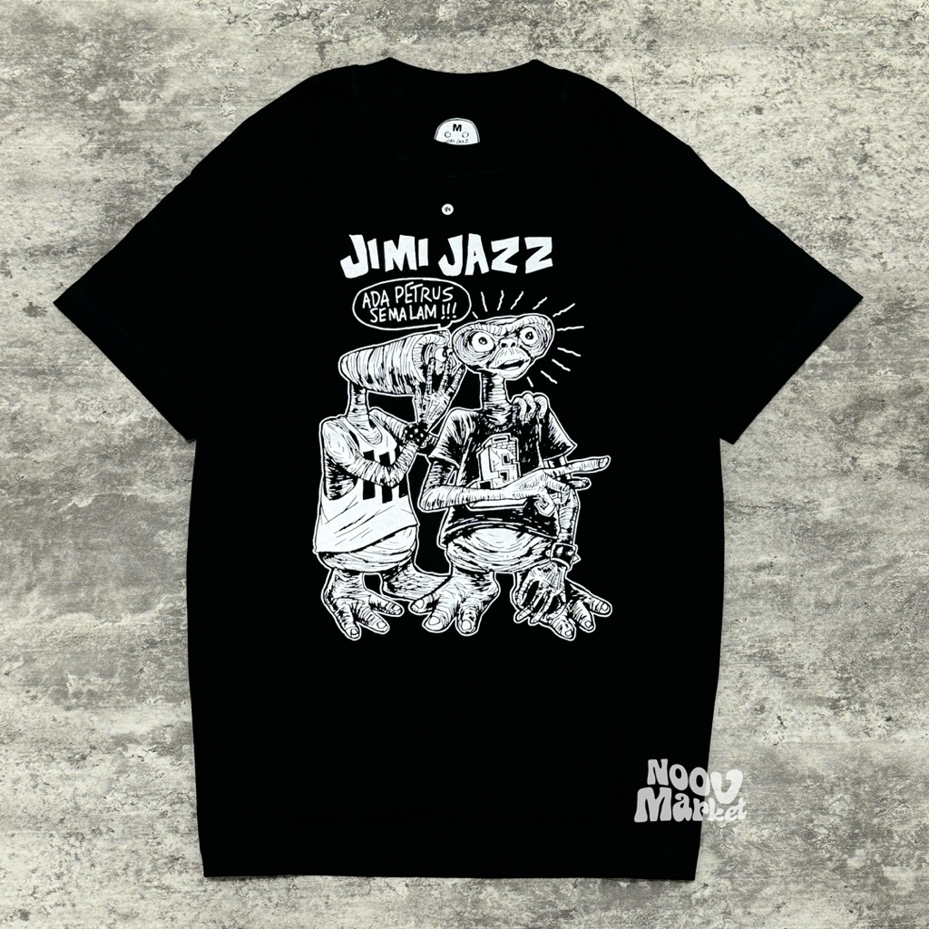 noov music merch Jimi Jazz - Ada Petrus Semalam Tshirt - Black | Official Merchandise Kaos Pria