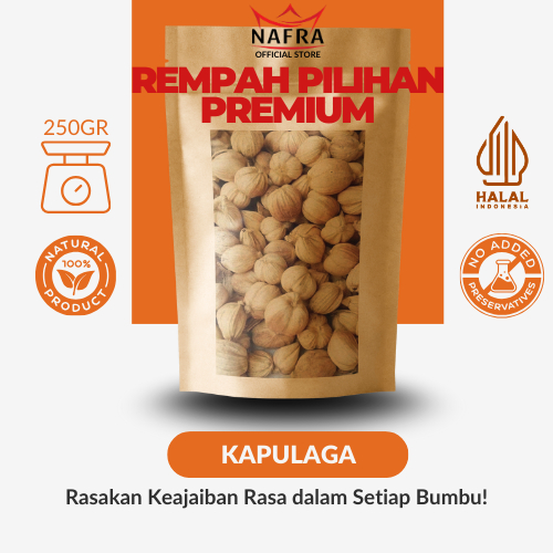 

Bumbu Nafra Kapulaga - Biji Kualitas Premium, Aroma Wangi Kuat