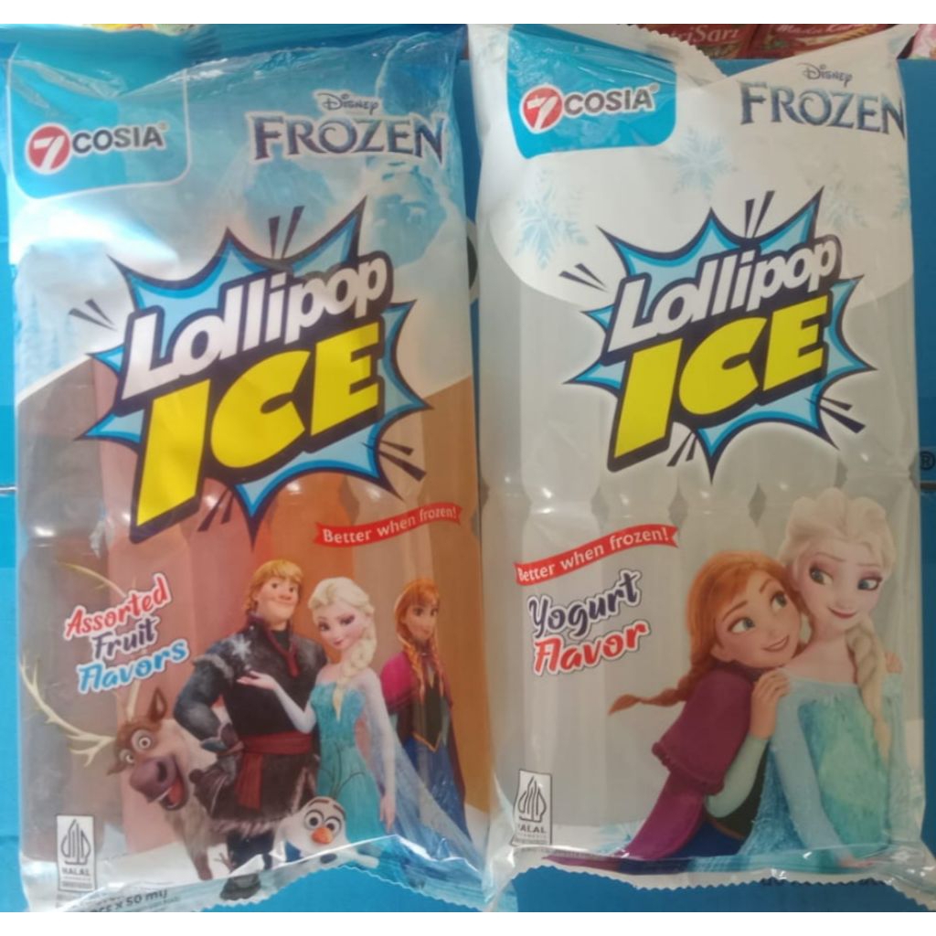 

Frozen Lolipop Ice Rasa Yogurt/Assorted 1 Pack isi 10 Pcs