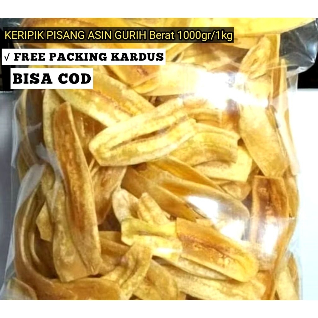 

Kripik pisang Rasa Asin Gurih 1kg