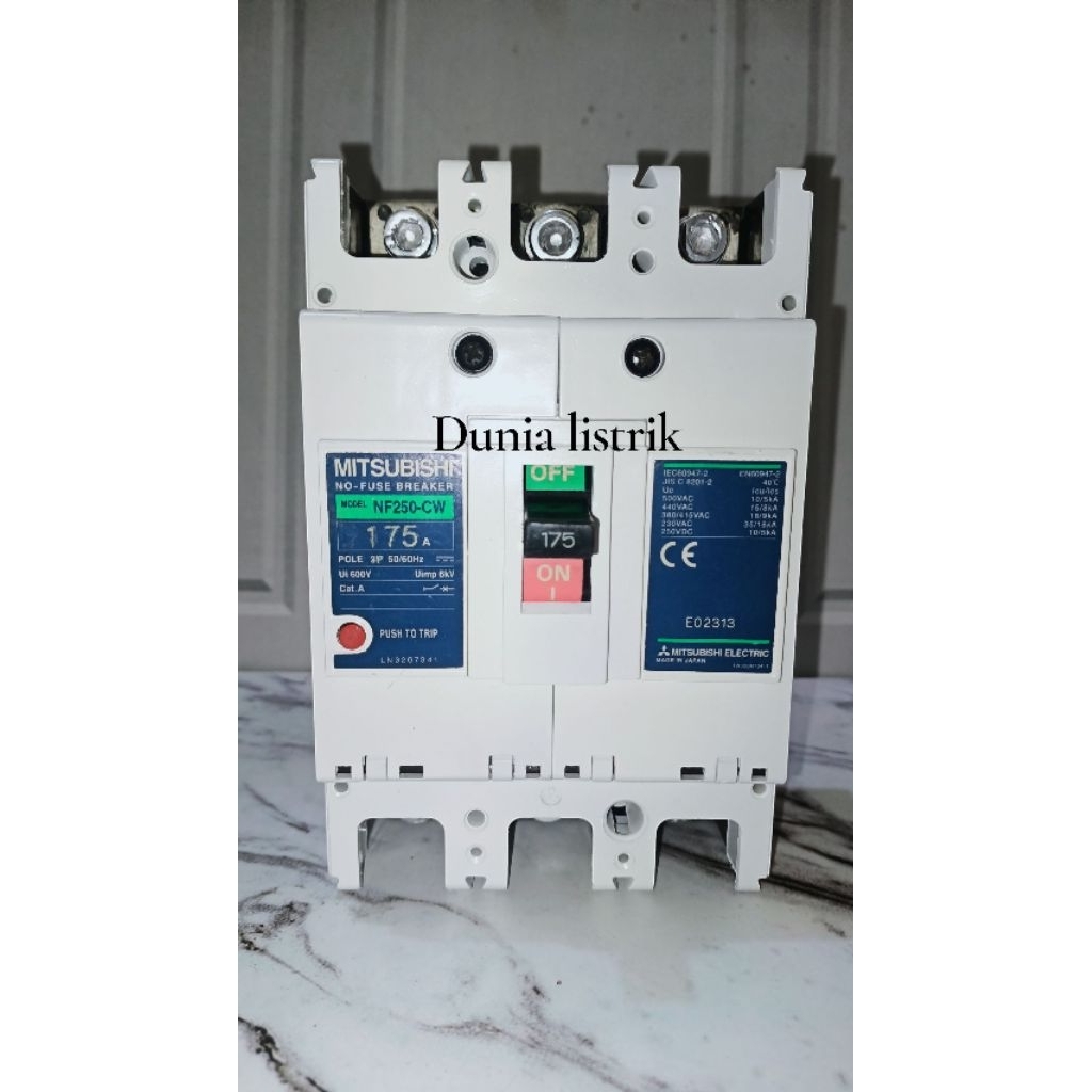 NFB Breaker Mitsubishi NF250-CW 250A /225A/ 200A / 175A / 150A