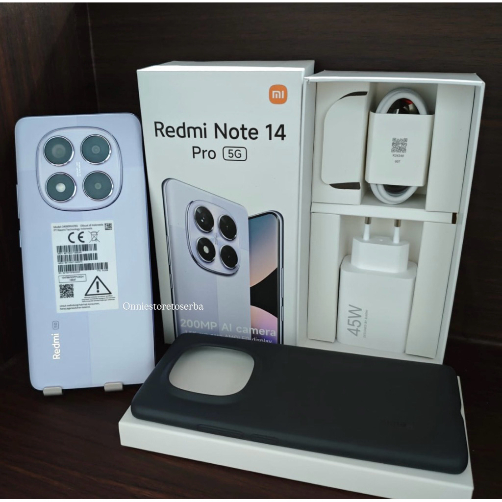 BNOB-Xiaomi Redmi Note 14pro 5g-Bergaransi Resmi-Lilac
