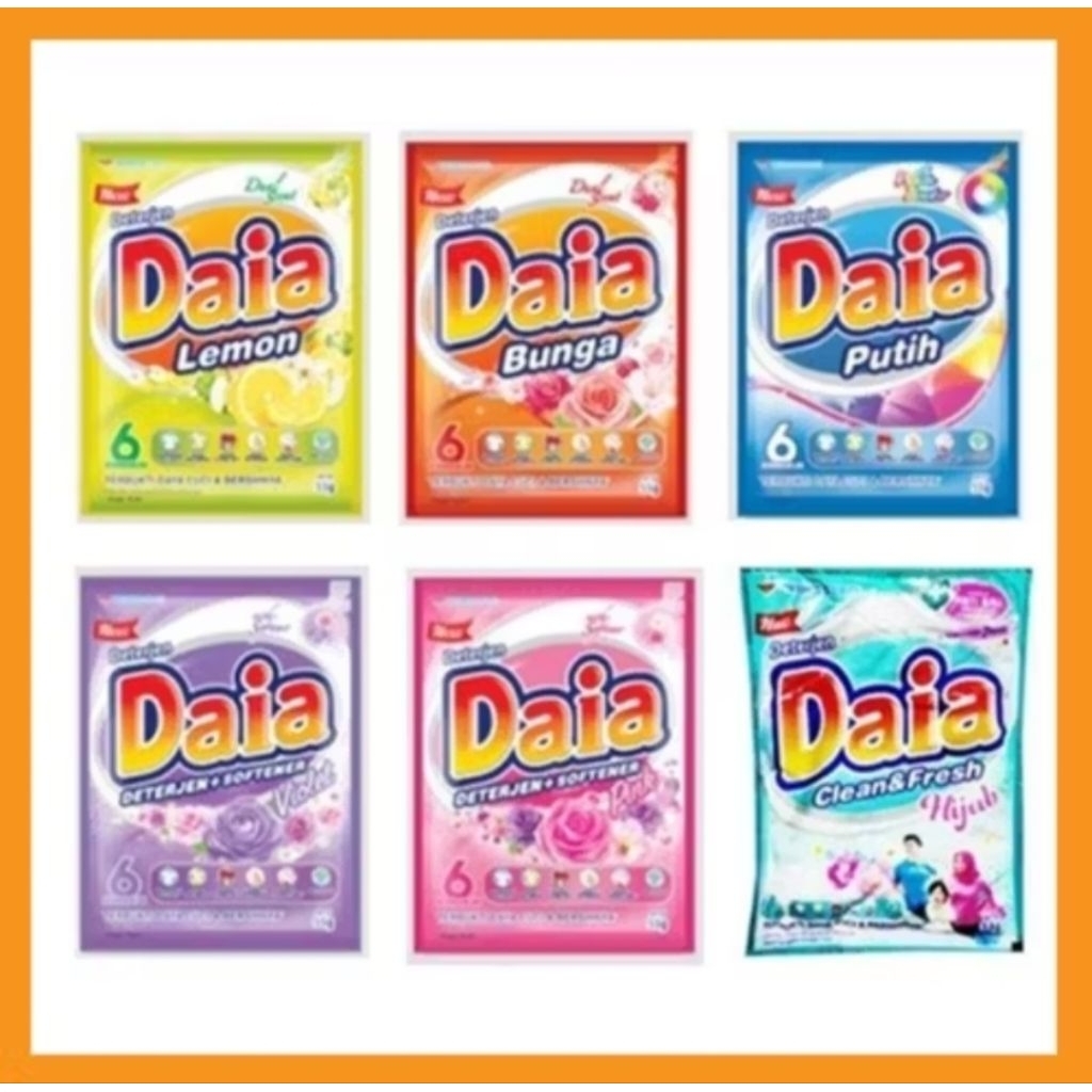Daia Sabun detergen bubuk sachet 47 gram