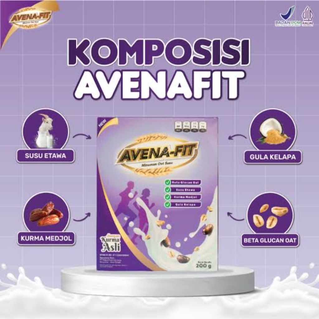 

Ready AVENA FIT sereal oat Susu Kambing Oatmeal Avenafit Herbal Asli original