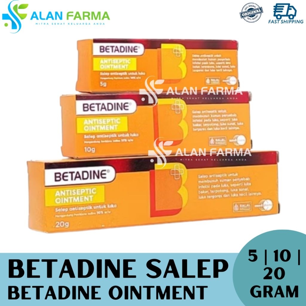 Betadine Salep Luka 5 gram 10 gram 20 gram | Betadine Ointment | Salep Luka Betadine