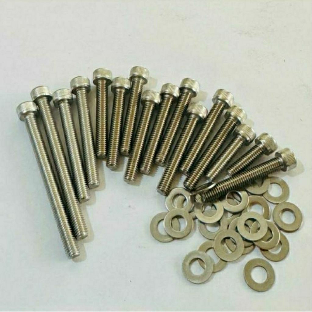 Baut blok mesin / cvt L Set Stainless mio Soul/GT