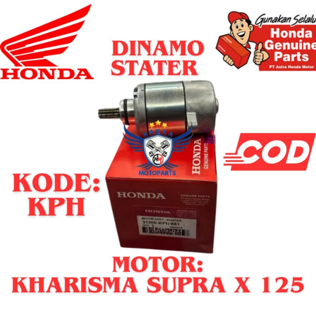KPH ORIGINAL DINAMO STATER HONDA SUPRA X 125, DINAMO STATER HONDA KHARISMA