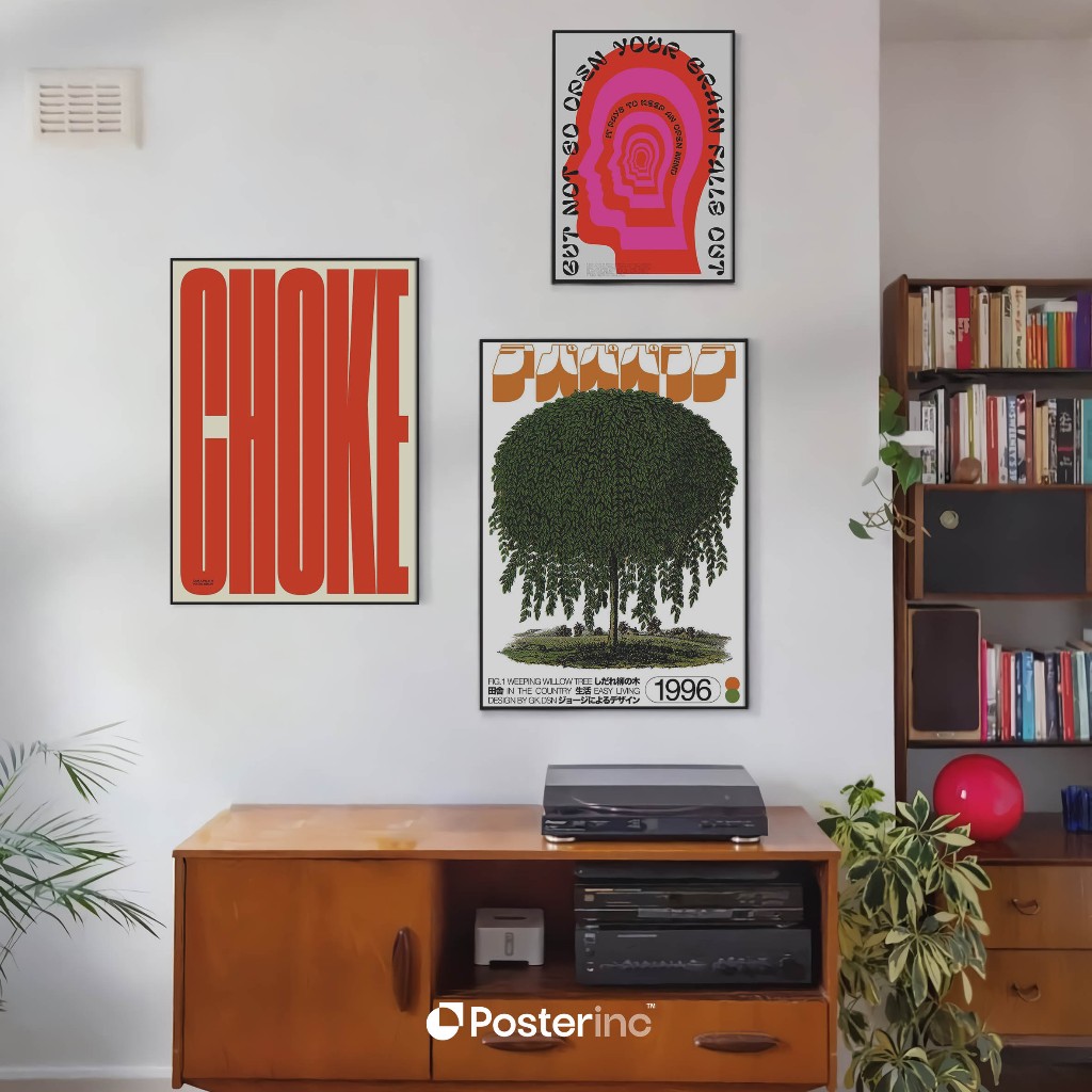 Poster dinding modern abstract frame minimalis