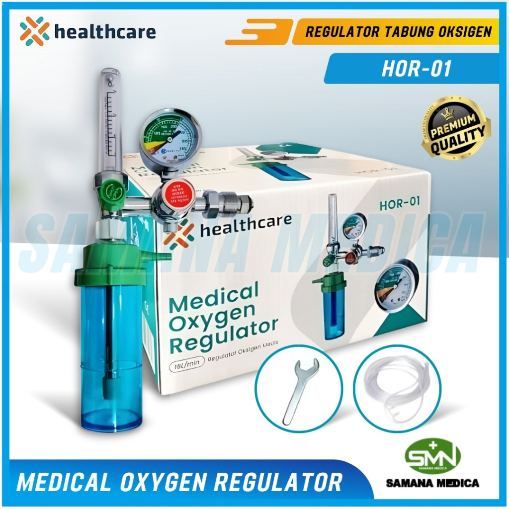 Regulator Tabung Oksigen Healthcare Medis - Medical Oxygen Regulator HOR-01