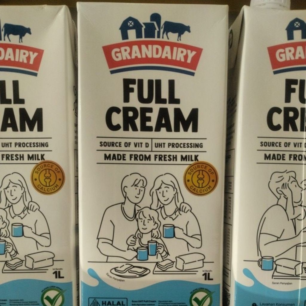 

GRANDAIRY susu full cream 1L