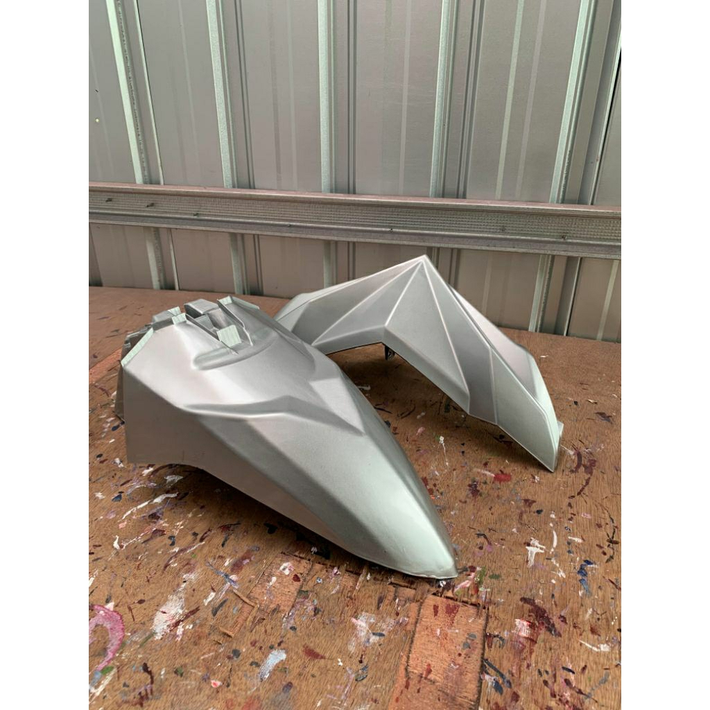 Spakbor +Batok Depan Mio M3 Mioz Mio S Silver