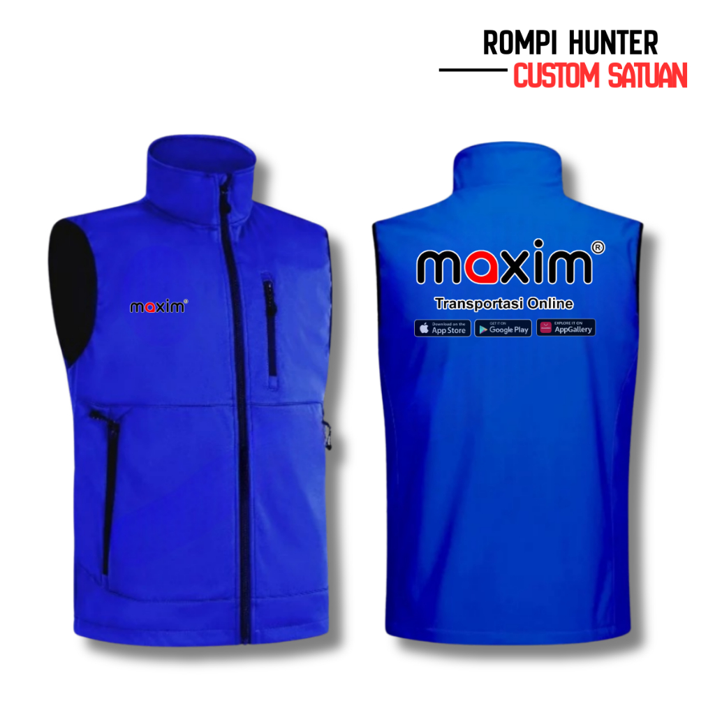 Vest Jaket Maxim Custom Bodyprotector Tebal Rompi Motor Driver Maxim