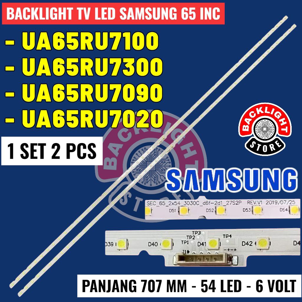 Backlight Tv Led SAMSUNG 65 inc UA65RU7100 UA65RU7300 UA65RU7090 
UA65RU7020