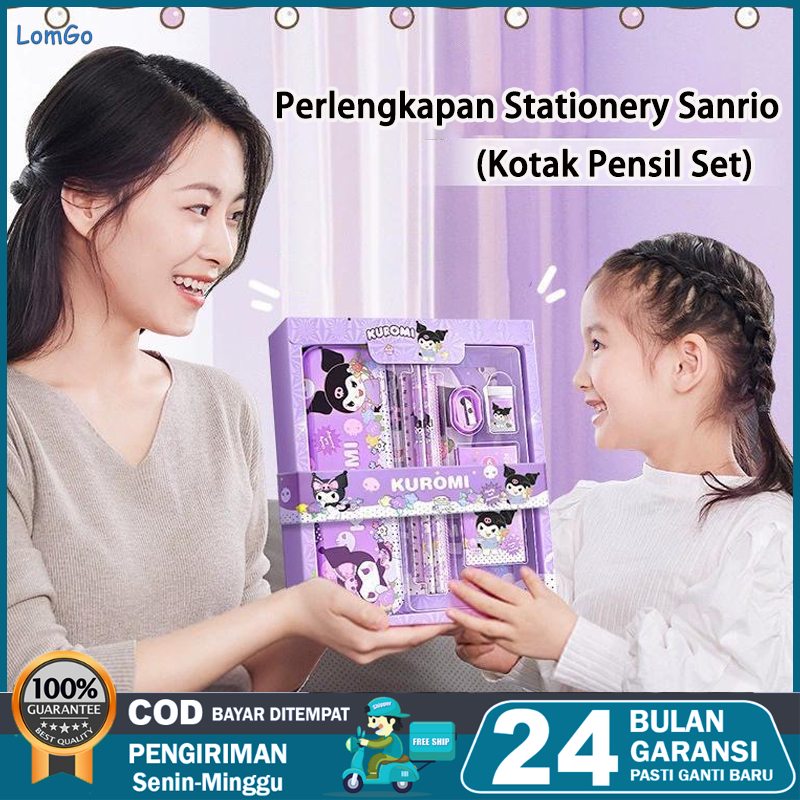 

【COD】Set Stationery Lengkap 7in1 dengan Sanrio Kotak Pensil Karakter - Hadiah Seru untuk Anak Laki-Laki & Perempuan, Cocok untuk Student Sekolah