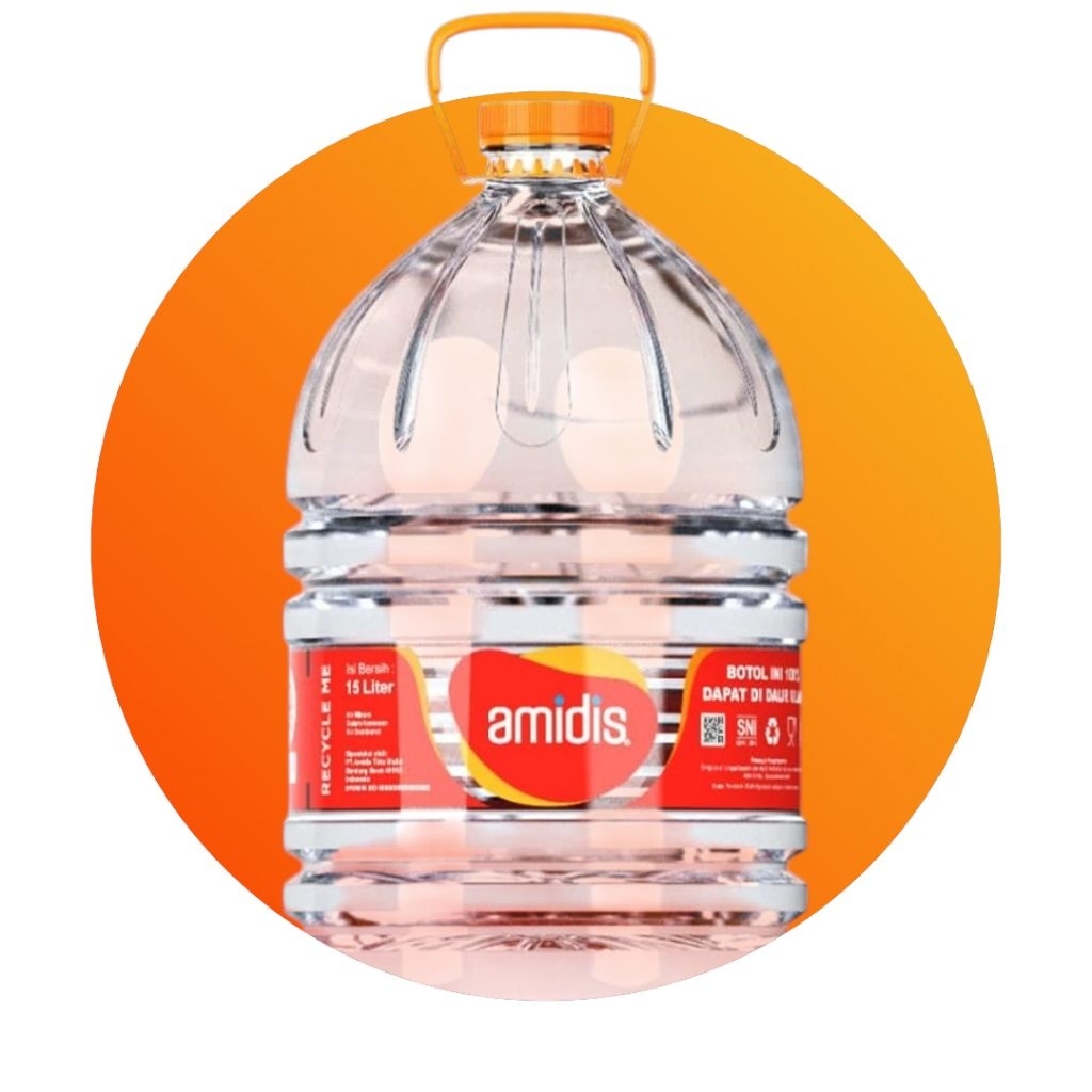 

Amidis Galon 15L air murni destilasi 110°