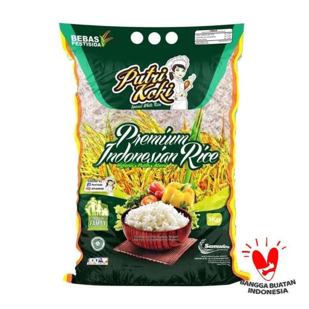 

Beras putri Koki 5kg beras premium