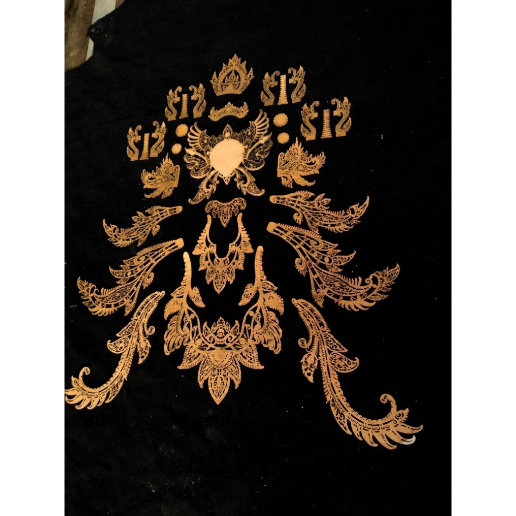 PERHIASAN PAYASAN LASER PUTIHAN LAYANGAN JANGGAN/KUIR FULL SET