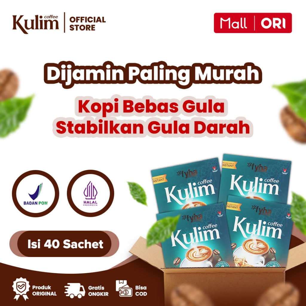

KULIM COFFEE 4 Box - Kopi Sehat Tanpa Gula Turunkan Gula Darah