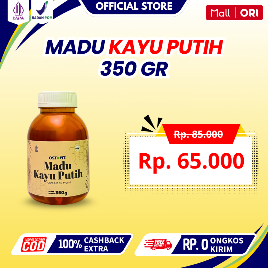 

OSTOFIT Madu Kayu Putih Asli 100% Tanpa Campuran - 350gr