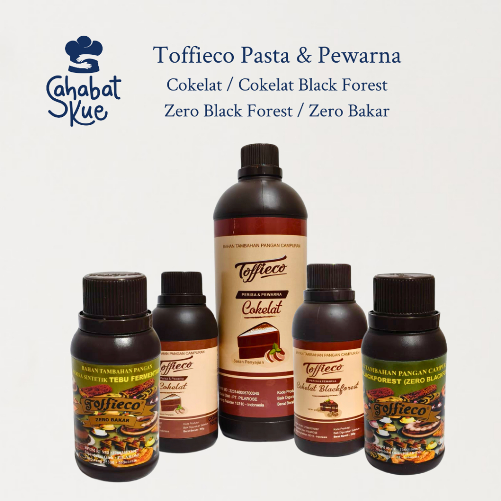 

Toffieco Pasta Cokelat / Cokelat Blackforest / Zero Blackforest / Zero Bakar (100ml/250ml/1lt)