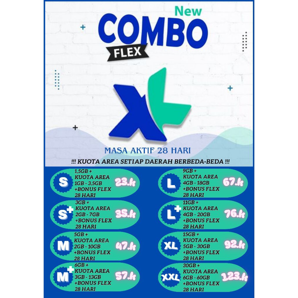 Paket Internet XL Combo Flex