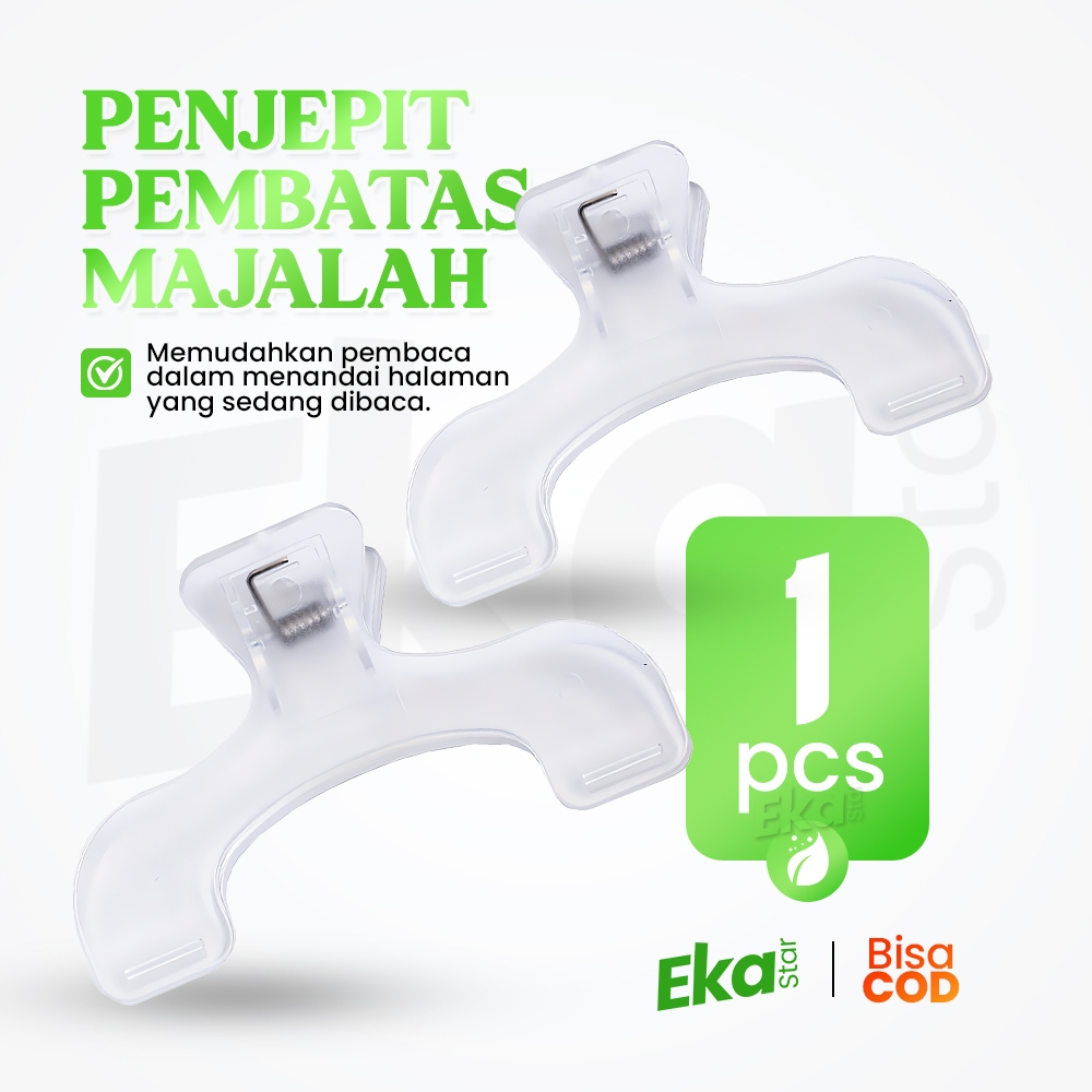 

Penjepit Kertas Buku Majalah Transparan Klip Dokument Paper Clip Anti Karat