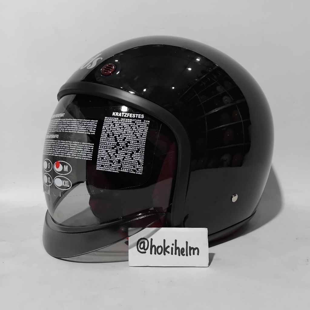 HELM MDS MAGNUM RETRO SOLID ORIGINAL HELM HALF FACE