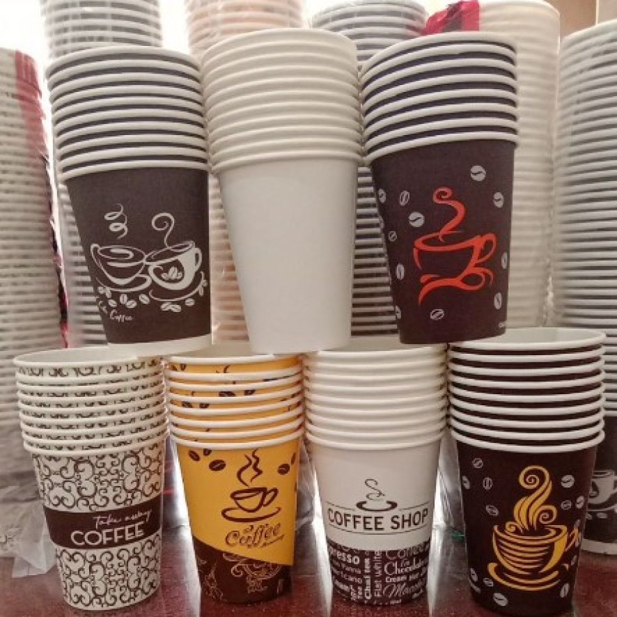 [50pcs] Gelas Paper Cup Tersedia Berbagai Motif / Gelas Paper Cup / Cup Kopi