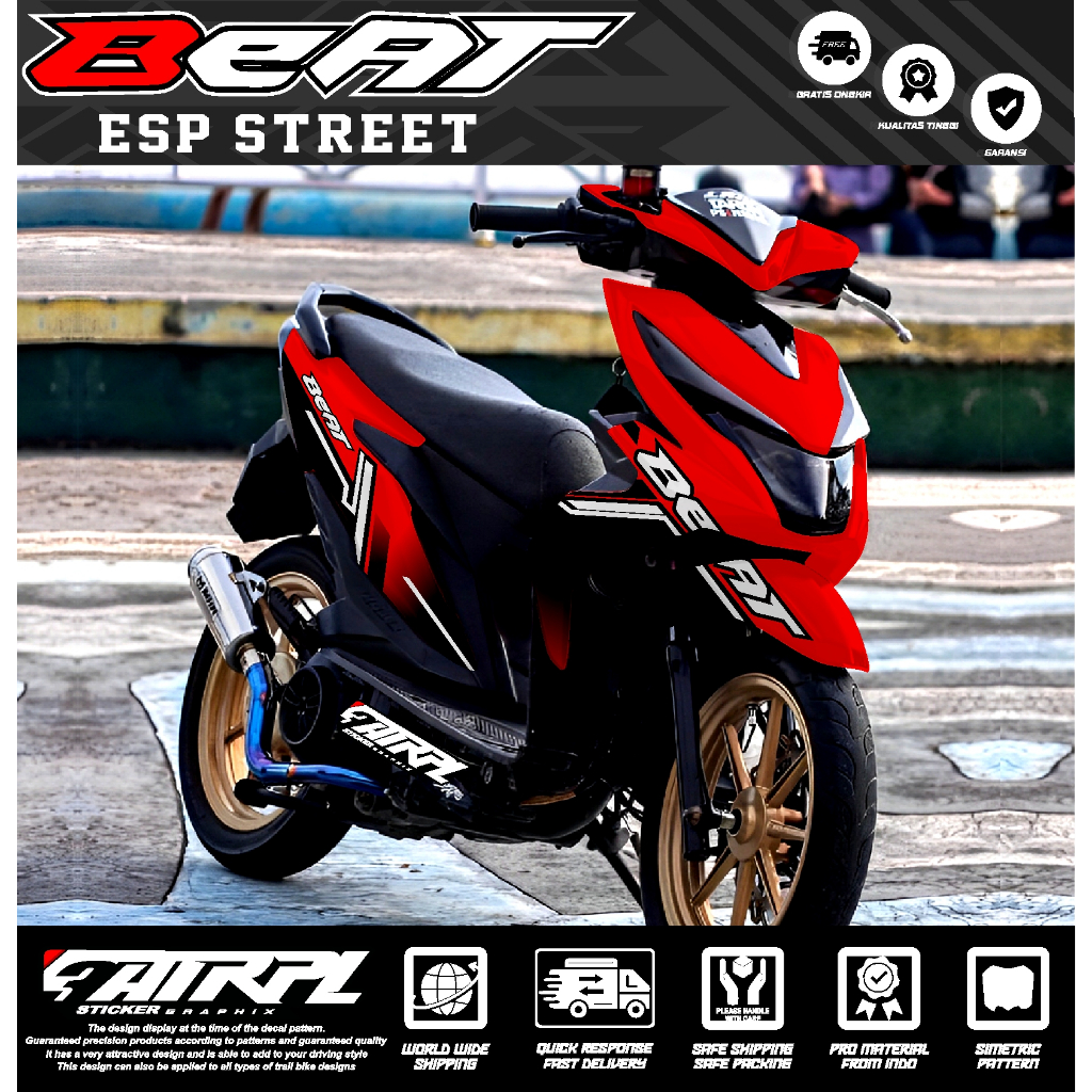 (COD) Decal Sticker Beat Street 2019 Full Body - Stiker Decal Beat 2016 2017 2018 2019 Full Body Des