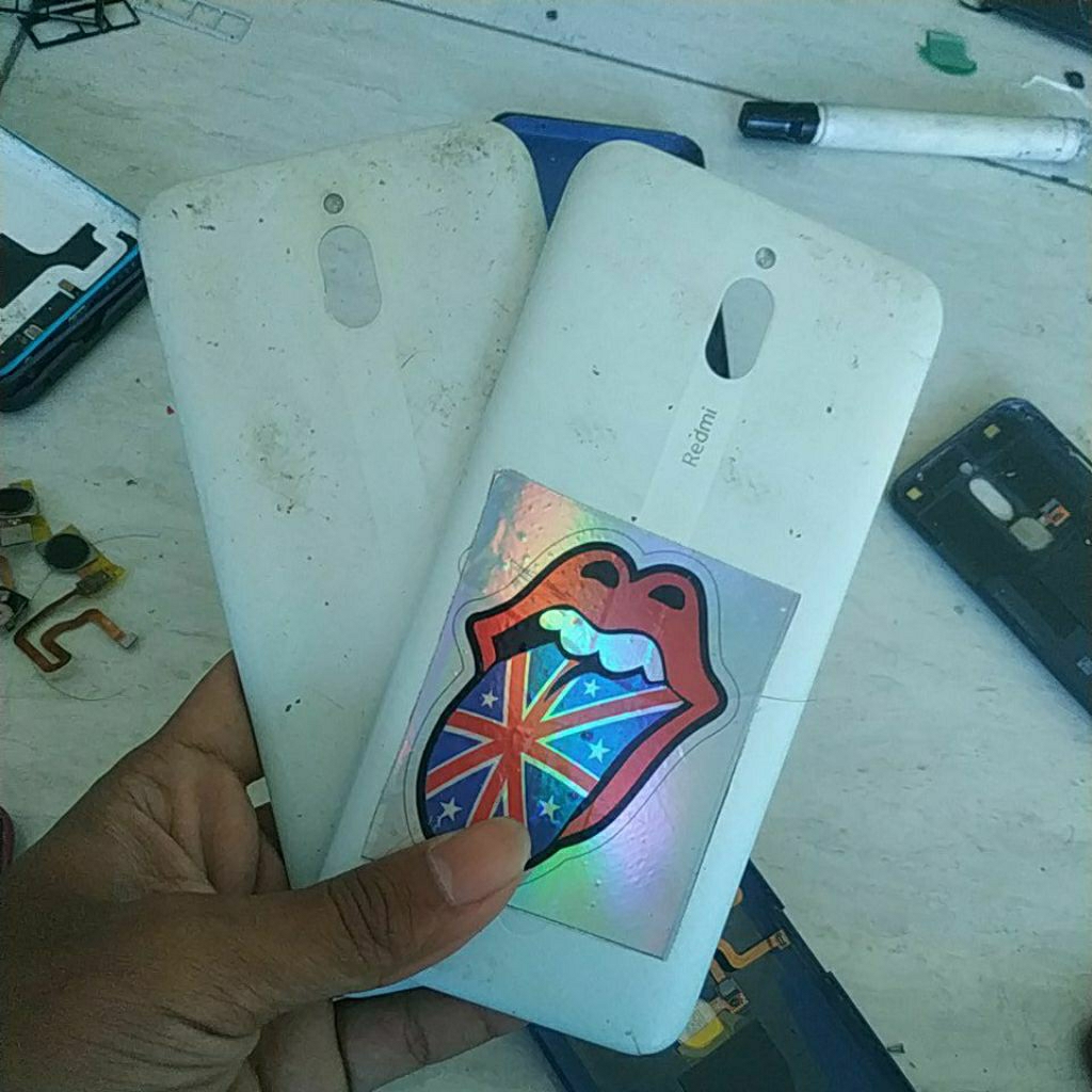 backdoor bekas Redmi 8a pro,tanpa tombol fisik cek gambar