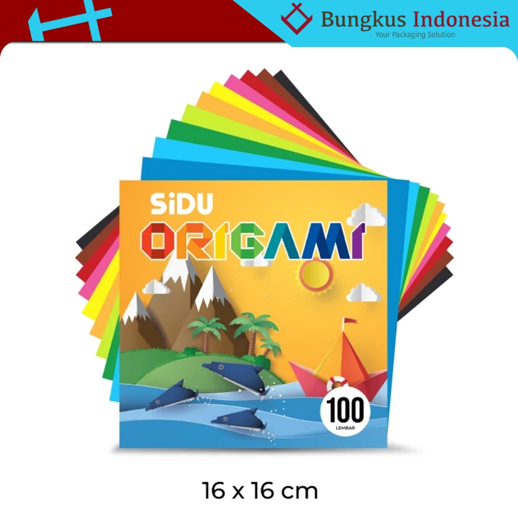 

Kertas Origami Sidu Ukuran 16x16cm isi 100