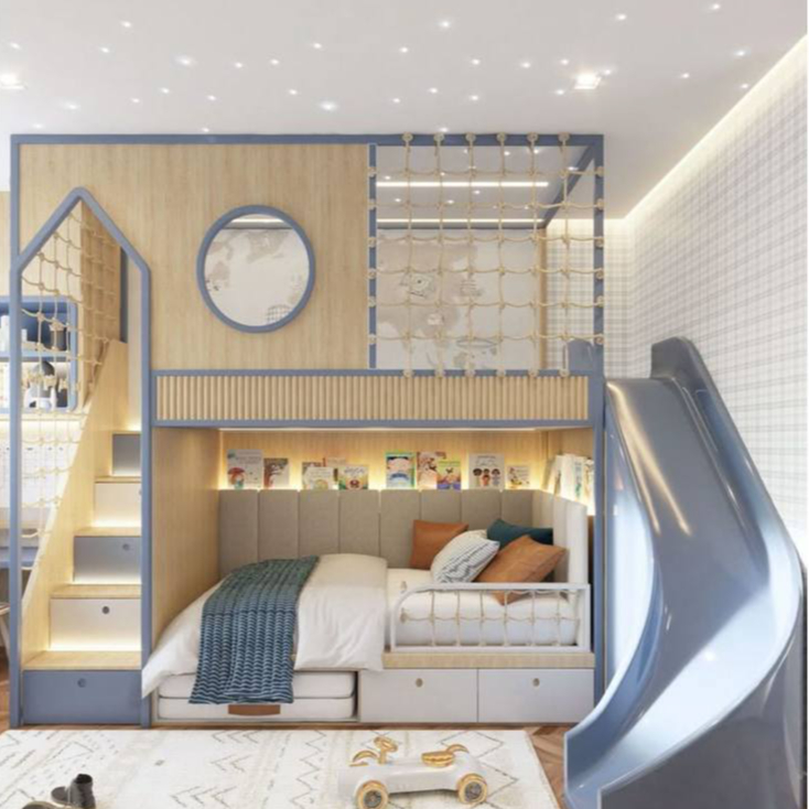 KAMAR TIDUR ANAK MODERN MINIMALIST - SET FURNITURE FREE CUSTOM DESIGN