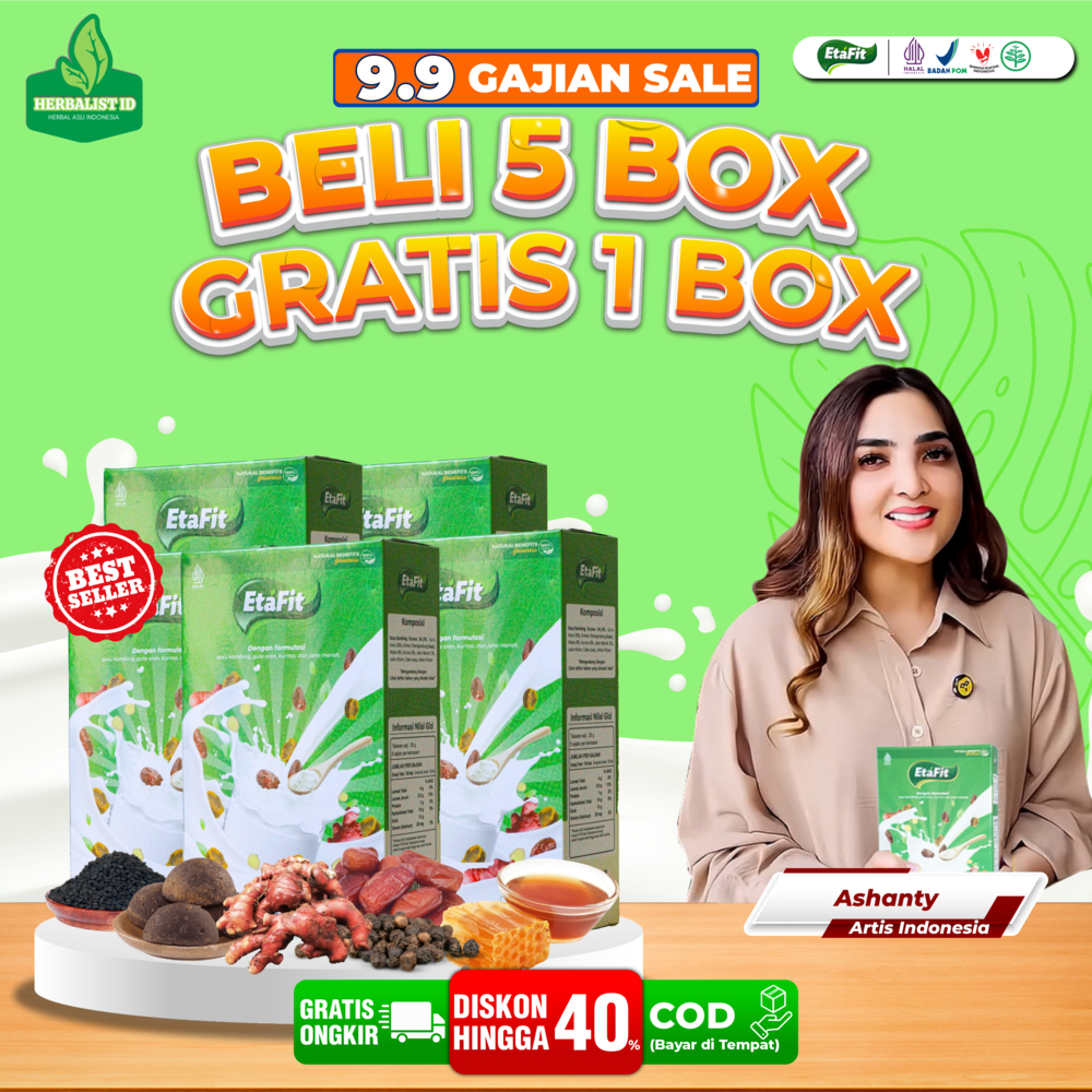 

{ Gratis 1 Box } - ETAFIT Susu Kambing Etawa Sembuhkan Asma Sesak Nafas ISPA Batuk Berdahak Infksi Paru TBC Bronkitis Herbal Pernafasan Asli 100% Original