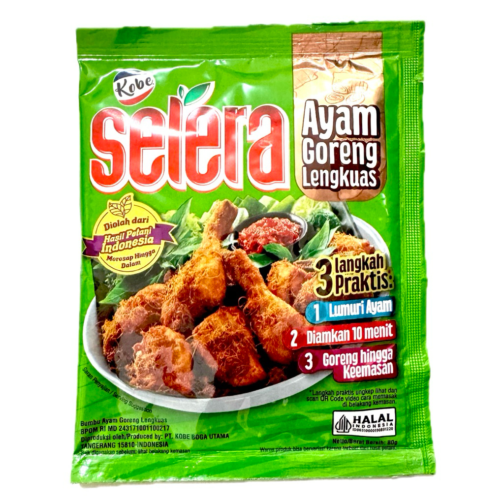 

Kobe Selera Bumbu Ayam Goreng Lengkuas 80g