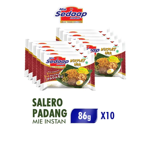 

SEDAAP MIE INSTAN GORENG SALERO PADANG ISI 10 PCS