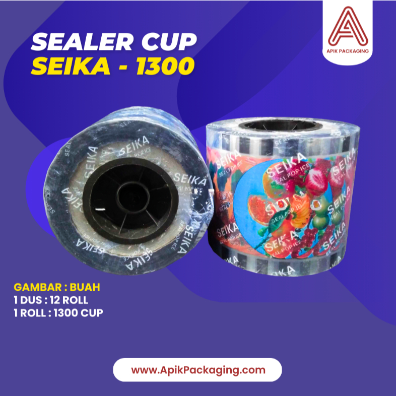 Sealer Cup Seika (1300cup) / Sealer Plastik Tersedia Berbagai Motif dan Polos