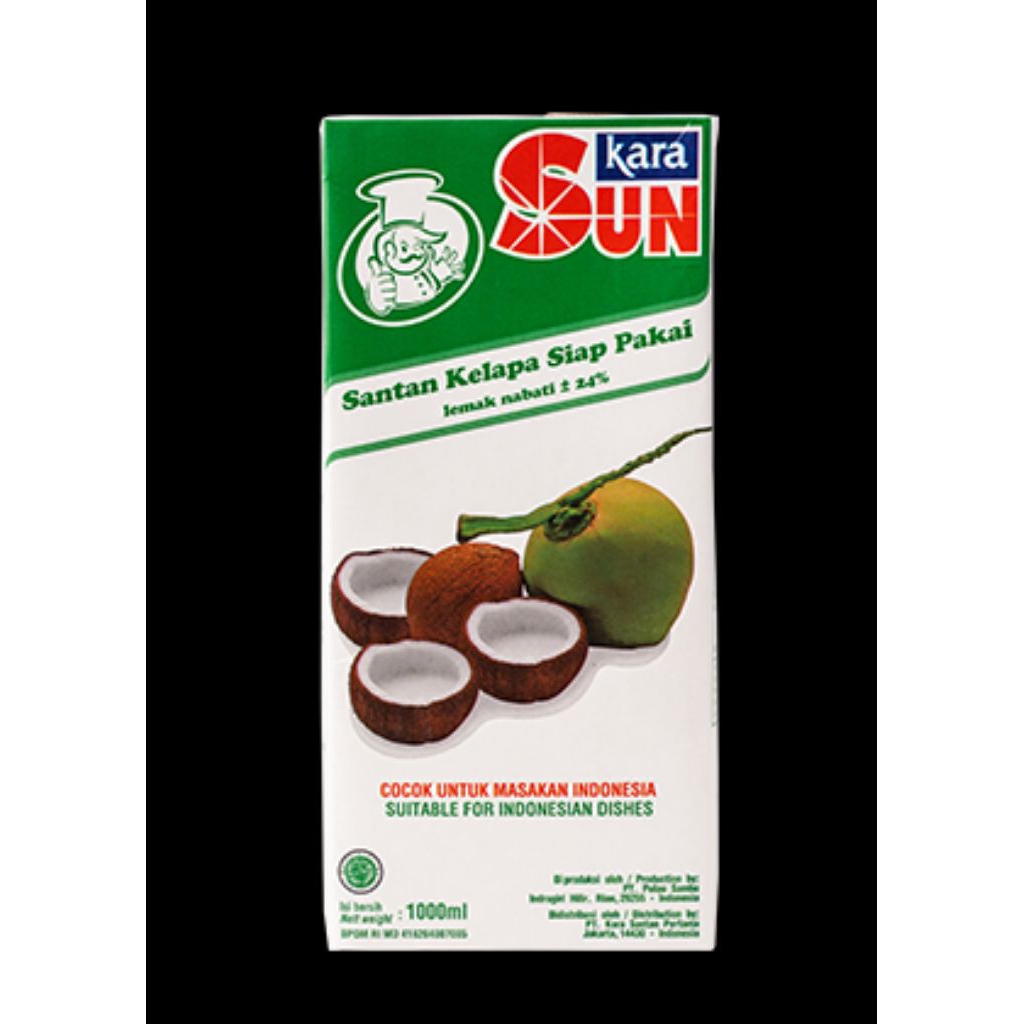 

SUN KRIM KARA KELAPA 1LT X 12/Kara Santan Kelapa 1000 ml / 1 liter