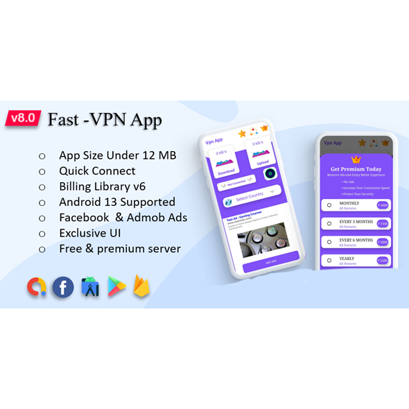 Source Code Aplikasi VPN Fast-Pro v8.0 - Aplikasi VPN Android Siap Pakai