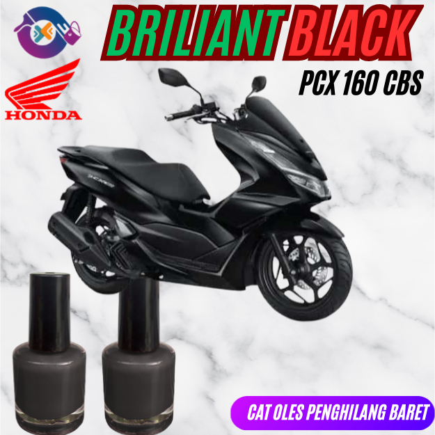 Cat Oles Motor Briliant Black Metalic Honda PCX 160 Hitam