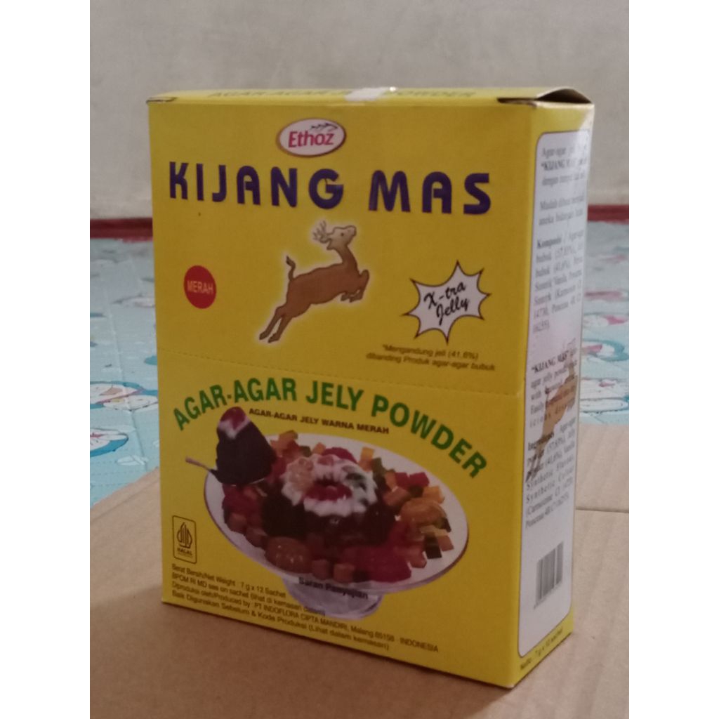 

Ethoz Kijang Mas Merah Agar-Agar Jely Powder 7g x 12 Sachet