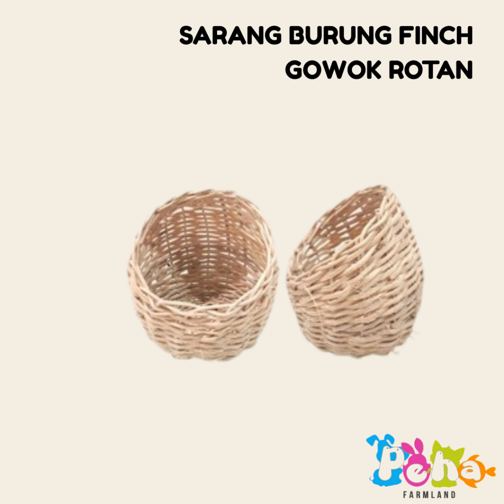 SARANG BURUNG FINCH GOWOK ROTAN