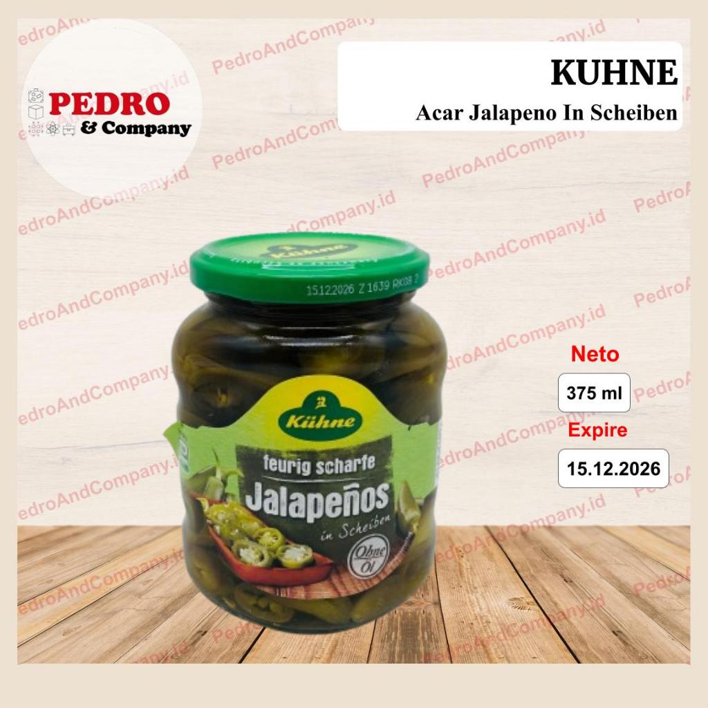 

Kuhne Pickled Jalapenos 375 ml feurig scharfe cabe acar jalapenos kuhne