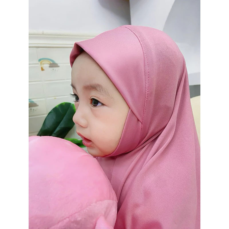 Desmonda Hijab Anak Bayi Dagu Malay Usia 0-1 Thn Original Jilbab bayi Hijab bayi Kerudung bayi usia 