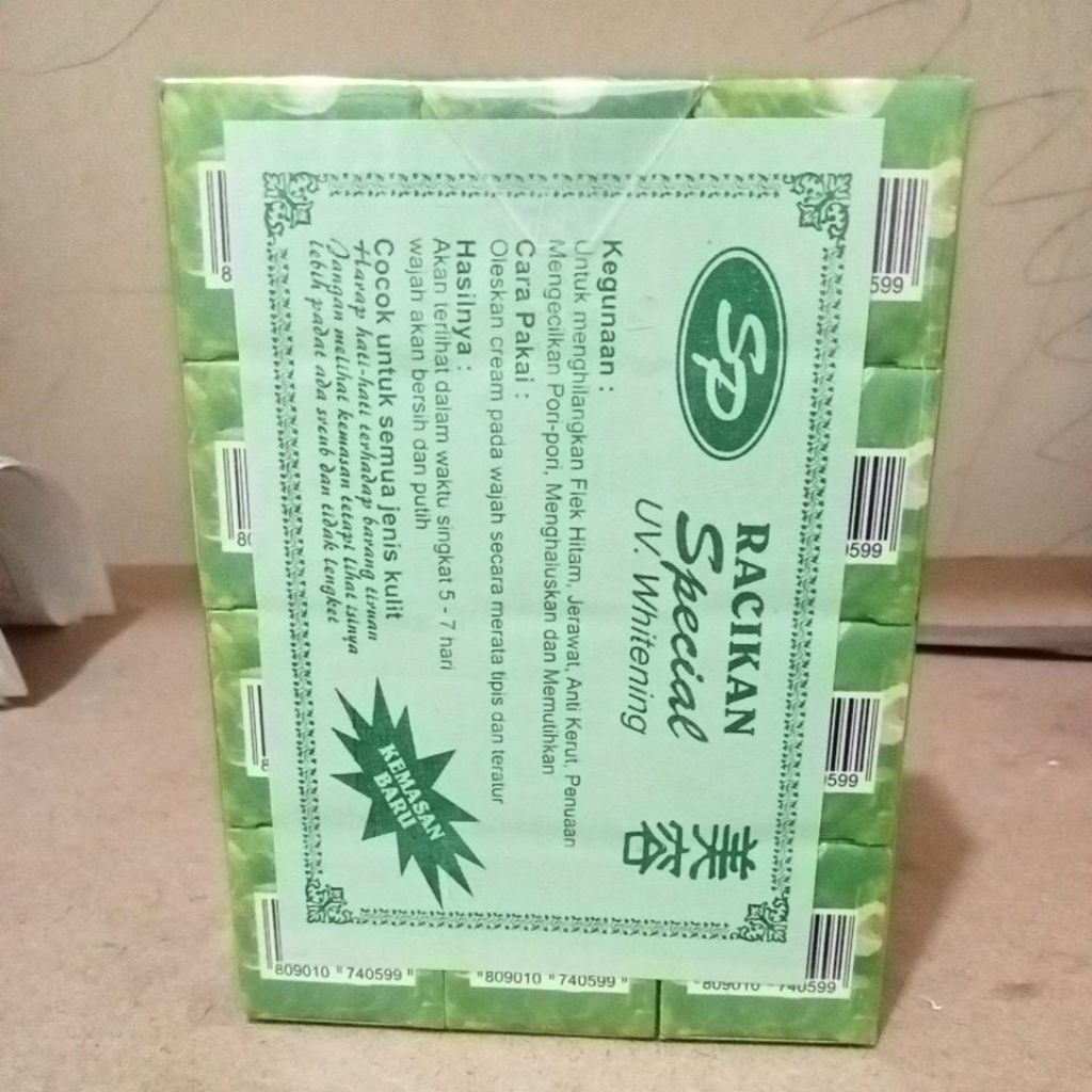 6 pis krim sp ijo spesial UV whitening siang malam